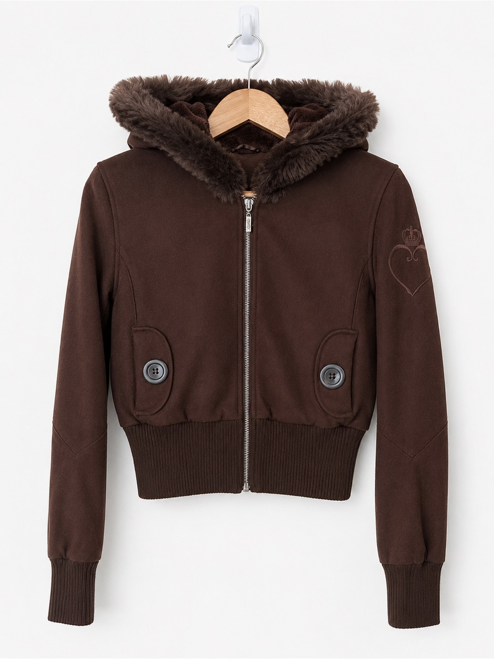 Tell Me Lies Screen Worn Hero Jacket Lucy Albright S2E2 Faux Fur Bomber Y2K